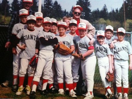 The 1991 Columbia Little League Giants (your's truly standing in the back with glasses and no hat)